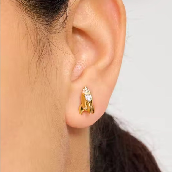 Kate Spade NWT Space Cadet Rocket Studs - Picture 3 of 8